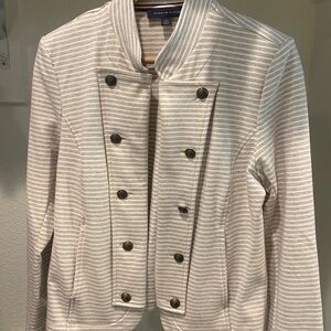 Tommy Hilfiger Women's Double-Breasted Striped Blazer